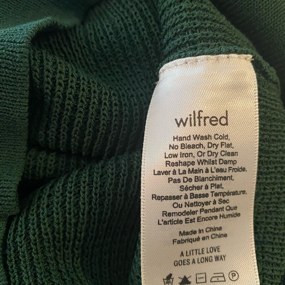 Wilfred 3/4 Sleeve Sweater, size XS, green, worn once - Picture 5 of 5